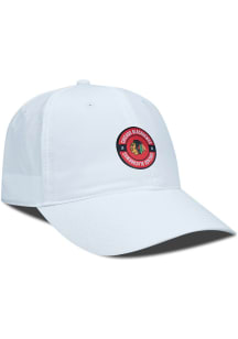 Levelwear Chicago Blackhawks Crest Poly Accuracy Adjustable Hat - White