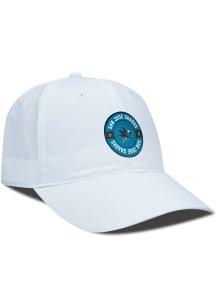 Levelwear San Jose Sharks Crest Poly Accuracy Adjustable Hat - White