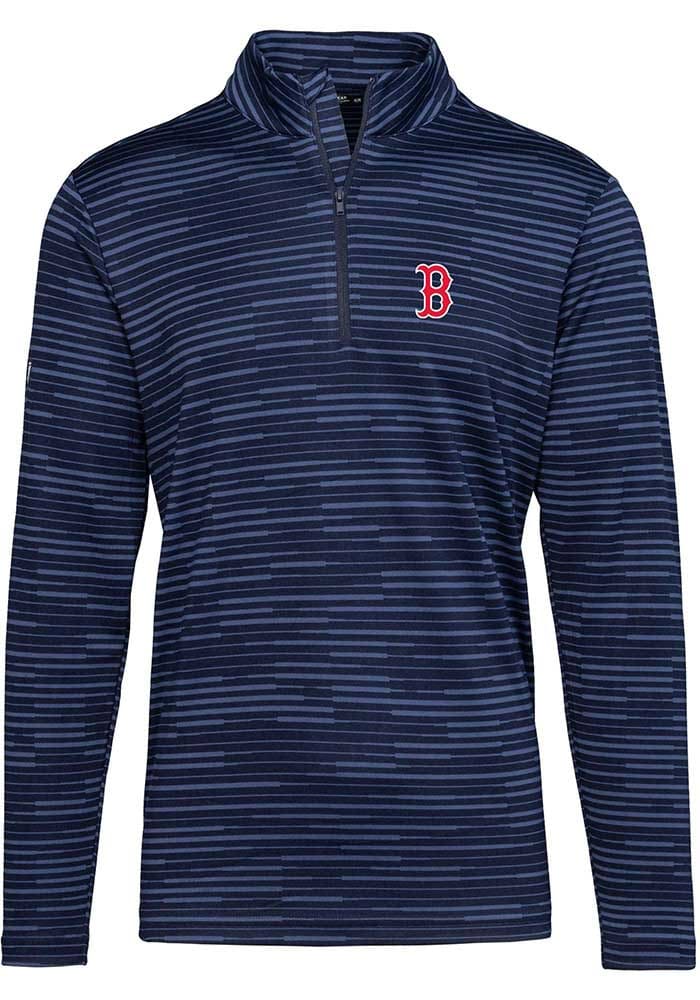 Levelwear Boston Red Sox Red Austin Long Sleeve 1/4 Zip Pullover, Red, 98% Polyester / 2% SPANDEX, Size S, Rally House