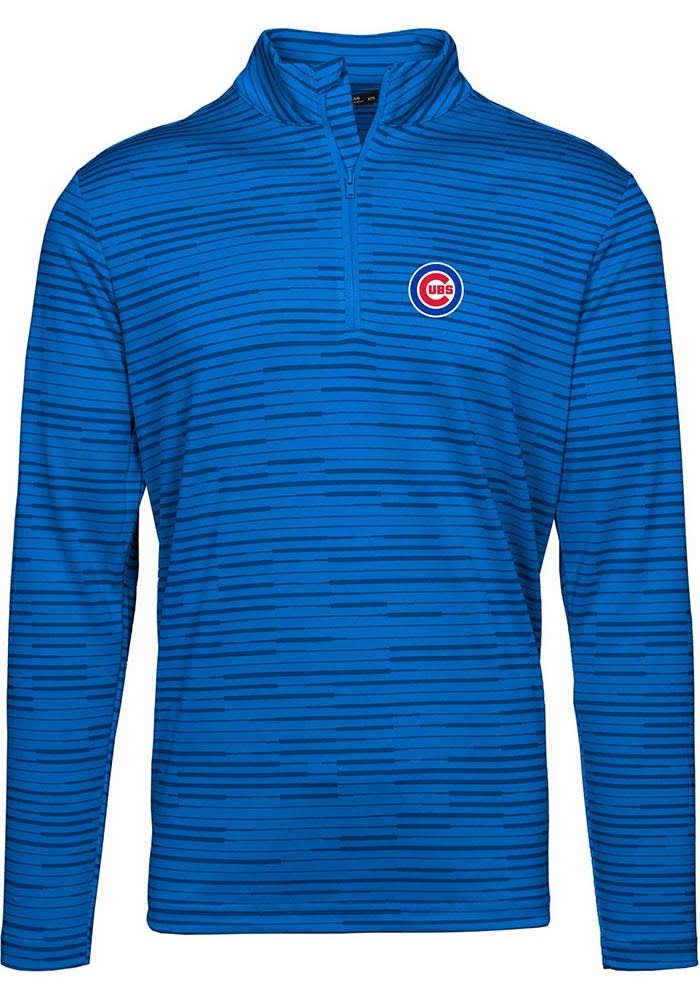 Levelwear Chicago Cubs Navy Blue City Connect Calibre Long Sleeve 1/4 Zip Pullover, Navy Blue, 88% Polyester / 12% SPANDEX, Size XL, Rally House