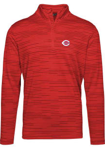 Levelwear Cincinnati Reds Mens Red Gear Long Sleeve 1/4 Zip Pullover