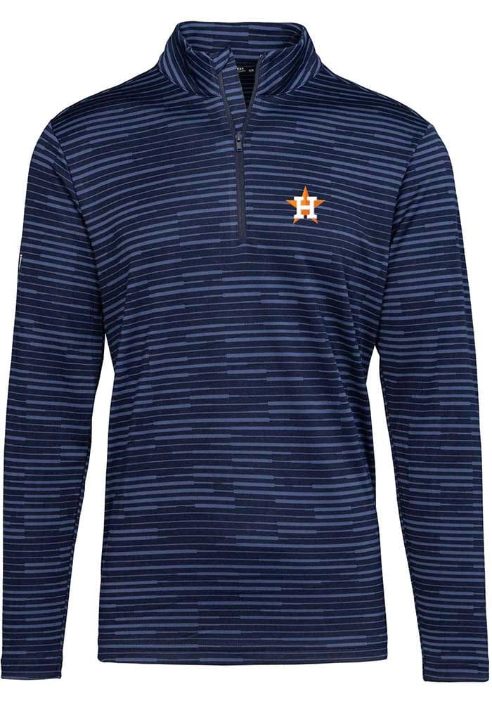 Levelwear Houston Astros Navy Blue Tracker Short Sleeve Polo, Navy Blue, 100% POLYESTER, Size L, Rally House