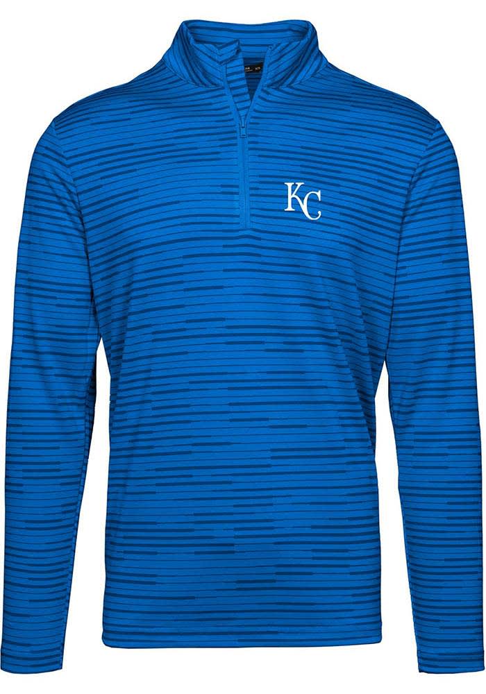 Levelwear Kansas City Royals Blue Gear Long Sleeve 1/4 Zip Pullover, Blue, 100% POLYESTER, Size L, Rally House