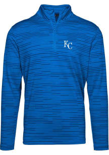 Levelwear Kansas City Royals Mens Blue Gear Long Sleeve 1/4 Zip Pullover