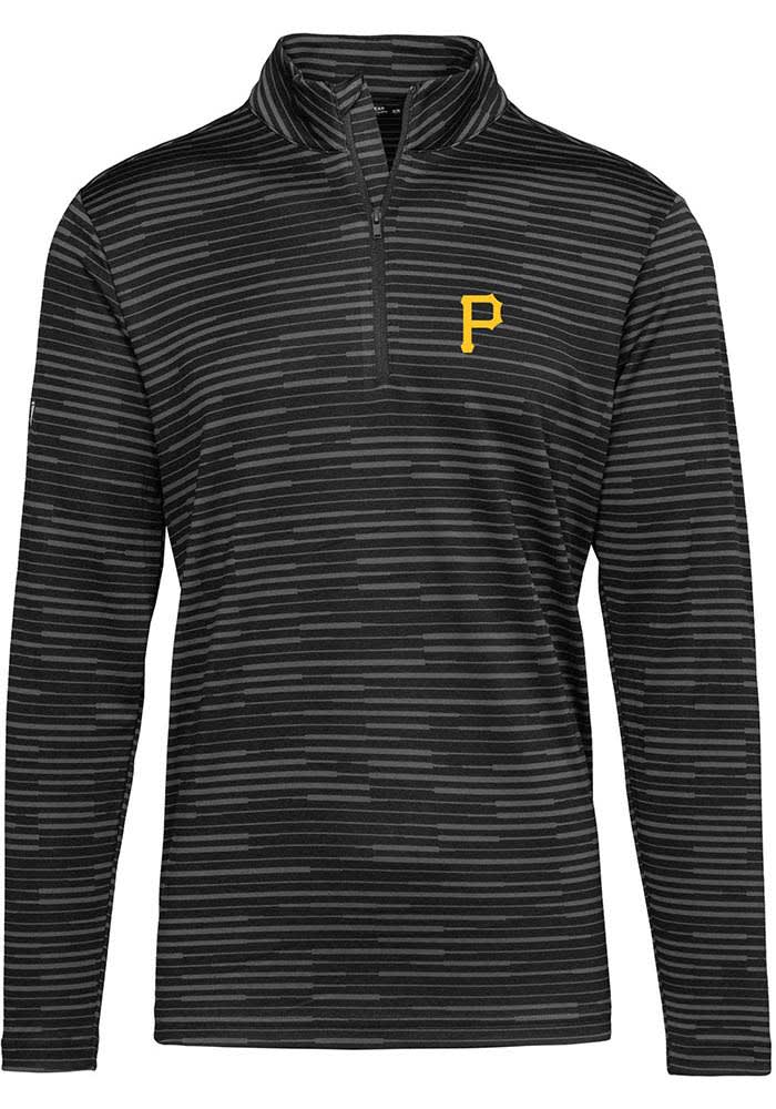 Levelwear Pittsburgh Pirates Black Gear Long Sleeve 1/4 Zip Pullover, Black, 100% POLYESTER, Size 2XL, Rally House