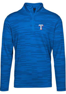 Levelwear Texas Rangers Mens Blue Gear Long Sleeve 1/4 Zip Pullover