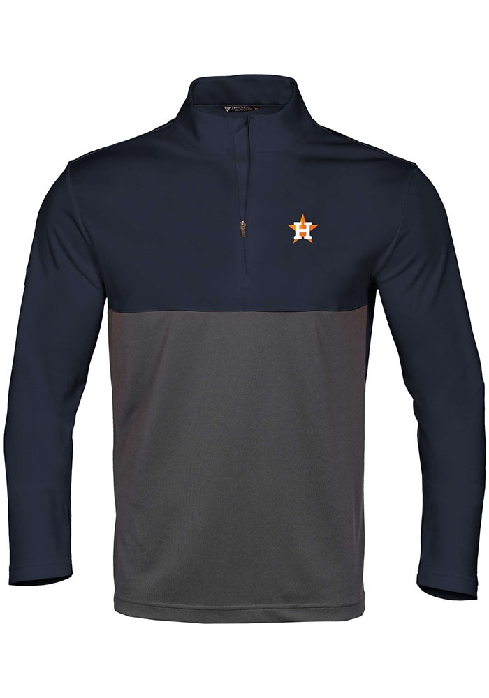 Levelwear Houston Astros Navy Blue Gear Long Sleeve 1/4 Zip Pullover, Navy Blue, 100% POLYESTER, Size M, Rally House