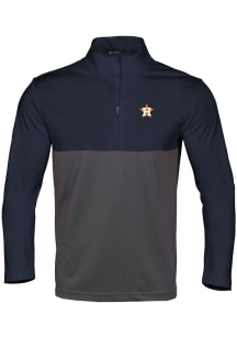 Levelwear Houston Astros Mens Navy Blue Pursue Long Sleeve 1/4 Zip Pullover
