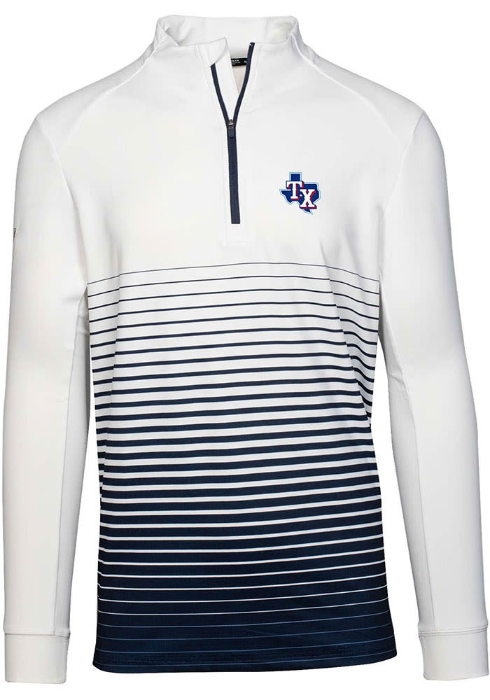 Levelwear Texas Rangers Blue Gear Long Sleeve 1/4 Zip Pullover, Blue, 100% POLYESTER, Size S, Rally House