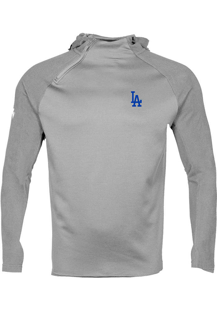 Levelwear Los Angeles Dodgers Black Ascent Long Sleeve Hoodie, Black, 100% POLYESTER, Size M, Rally House