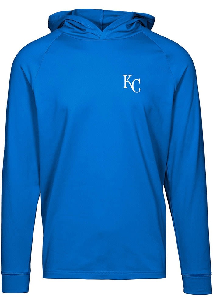 Levelwear Kansas City Royals Blue Dimension Long Sleeve Hoodie, Blue, 88% Polyester / 12% SPANDEX, Size S, Rally House