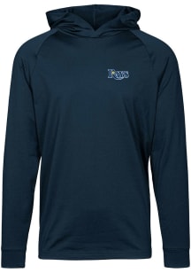 Levelwear Tampa Bay Rays Mens Navy Blue Dimension Long Sleeve Hoodie
