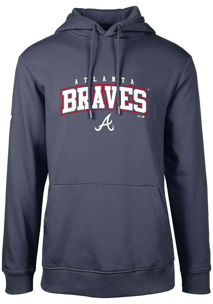 Levelwear Men's Atlanta Braves Red Podium Hoodie