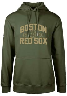 Levelwear Boston Red Sox Mens Green Podium Long Sleeve Hoodie