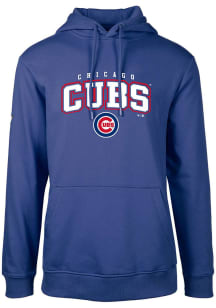 Levelwear Chicago Cubs Mens Blue Podium Long Sleeve Hoodie