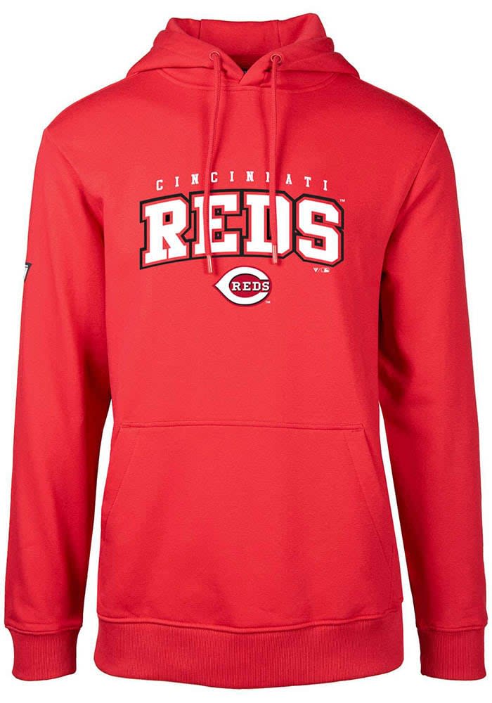 Levelwear Cincinnati Reds Mens Red Podium Arch Long Sleeve Hoodie