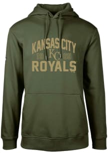 Levelwear Kansas City Royals Mens Green Podium Long Sleeve Hoodie