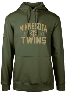 Levelwear Minnesota Twins Mens Green Podium Long Sleeve Hoodie