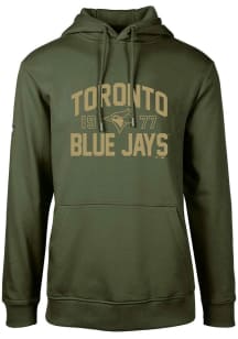 Levelwear Toronto Blue Jays Mens Green Podium Long Sleeve Hoodie