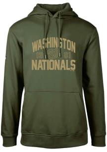Levelwear Washington Nationals Mens Green Podium Long Sleeve Hoodie