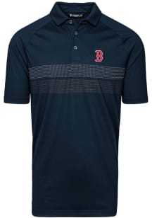 Levelwear Boston Red Sox Mens Navy Blue Mason Short Sleeve Polo