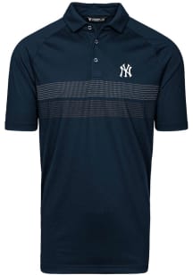 Levelwear New York Yankees Mens Navy Blue Mason Short Sleeve Polo