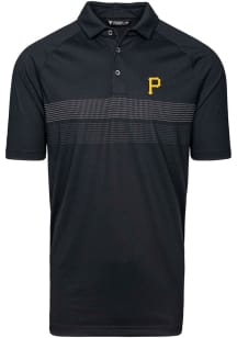 Levelwear Pittsburgh Pirates Mens Black Mason Short Sleeve Polo