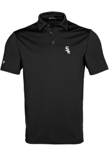 Levelwear Chicago White Sox Mens Black Original Short Sleeve Polo