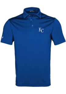 Levelwear Kansas City Royals Mens Blue Original Short Sleeve Polo