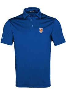 Levelwear New York Mets Mens Blue Original Short Sleeve Polo
