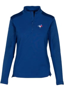 Levelwear Toronto Blue Jays Womens Blue Daybreak 1/4 Zip Pullover