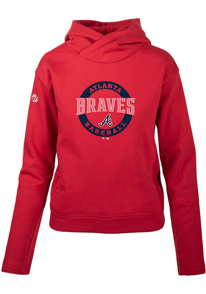 Atlanta Braves Levelwear Women's Evian Pullover Hoodie - Navy