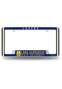 La Salle Explorers Classic All Over Chrome License Plate Frame - Silver