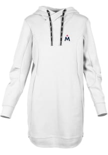 Levelwear Minnesota Twins Womens White Cover Dress Hooded Sweatshirt