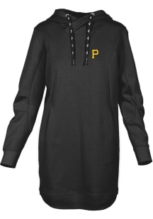 Levelwear Pittsburgh Pirates Womens Black Cover Dress Hooded Sweatshirt