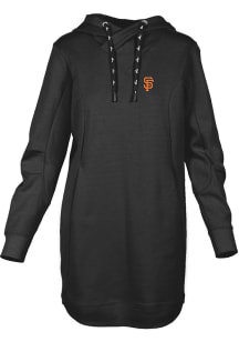 Levelwear San Francisco Giants Womens Black Cover Dress Hooded Sweatshirt