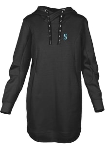 Levelwear Seattle Mariners Womens Black Cover Dress Hooded Sweatshirt