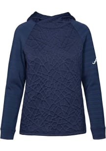 Levelwear Atlanta Braves Womens Navy Blue Kenzie Hooded Sweatshirt