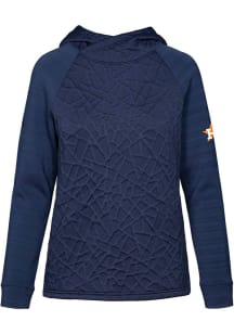 Levelwear Houston Astros Womens Navy Blue Kenzie Hooded Sweatshirt