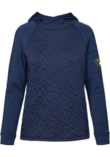 Levelwear Milwaukee Brewers Womens Navy Blue Kenzie Hooded Sweatshirt