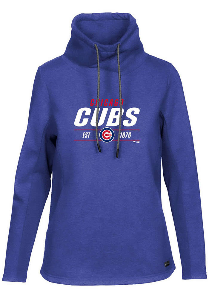 Levelwear Chicago Cubs Women's White Loop Long Sleeve Pullover, White, 80% Cotton / 20% POLYESTER, Size S, Rally House