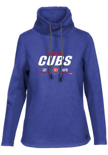 Levelwear Chicago Cubs Womens Blue Loop Long Sleeve Pullover