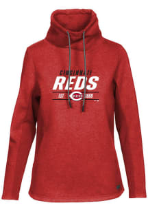 Levelwear Cincinnati Reds Womens Red Loop Long Sleeve Pullover