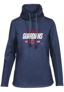 Levelwear Cleveland Guardians Womens Navy Blue Loop Long Sleeve Pullover