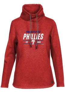 Levelwear Philadelphia Phillies Womens Red Loop Long Sleeve Pullover