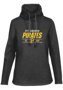 Levelwear Pittsburgh Pirates Womens Black Loop Long Sleeve Pullover
