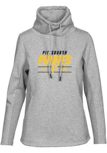 Levelwear Pittsburgh Pirates Womens Grey Loop Long Sleeve Pullover