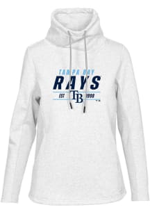 Levelwear Tampa Bay Rays Womens White Loop Long Sleeve Pullover