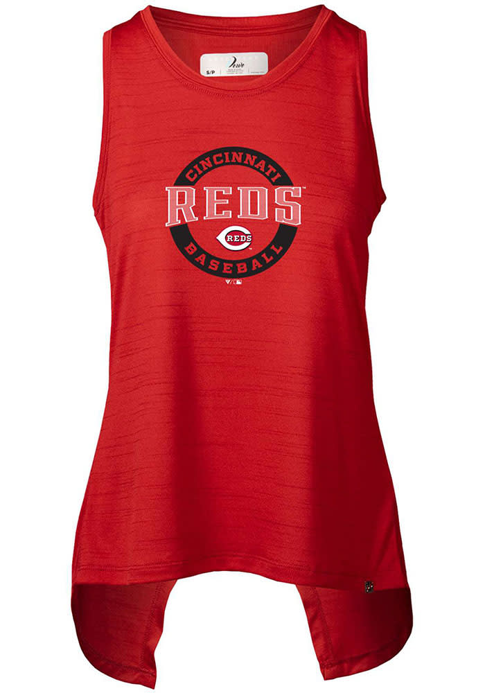 Levelwear Cincinnati Reds Women's Red Freedom Tank Top, Red, 100% POLYESTER, Size S, Rally House