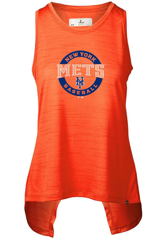 Levelwear New York Mets Women's Orange Freedom Tank Top, Orange, 100% POLYESTER, Size M, Rally House